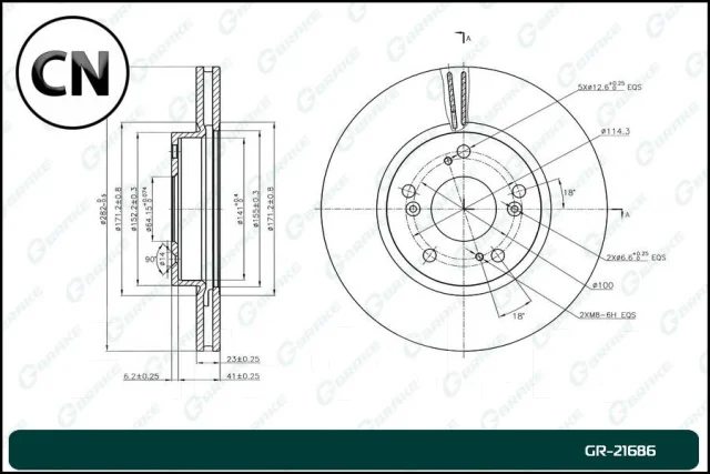 ���� ��������� Gbrake GR21686 GR21686 ����