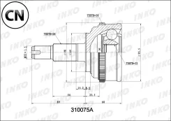���� ������� 28/32 ABS 50 | ����� ����/��� | 310075A Inko 310075A 310075A ����