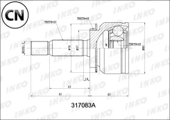 ���� ������� 25/22 ABS 43 | ����� ����/��� | 317083A Inko 317083A 317083A ����