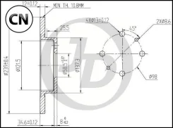 ���� ��������� �������� DF1748 (239x12) 4 ��� JBD0002 ����