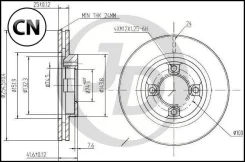 ���� ��������� �������� DF4521 (255x25) 4 ��� JBD0069 ����