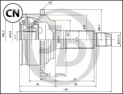 ���� ������� ABS MA044A44 JCT0018A ����