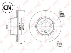 ���� ��������� ������������� (310x24) | ����� | BN1003 LYNXauto BN1003 BN1003 ����