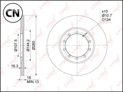 ���� ��������� ��������������� (280x16) | ��� | BN1023 LYNXauto BN1023 BN1023 ����