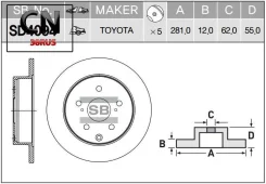 ���� ���������, ������ Sangsin Brake SD4094 SD4094 ����