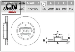 ���� ���������, �������� Sangsin Brake SD1135 SD1135 ����