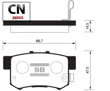 ������� ��������� �������� Sangsin Brake SP1076R SP1076R ����
