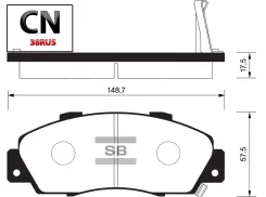 ������� �������� � SP1076-FSNS 351 02, Sangsin Brake SP1076F SP1076F ����