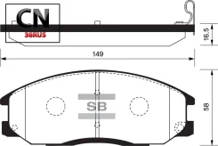 ������� �������� � SP1157SNS [581012AA26], Sangsin Brake SP1157 SP1157 ����