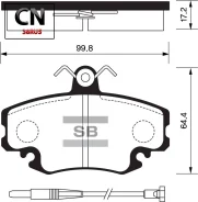 ������� �������� �������� Sangsin Brake SP1243 SP1243 ����