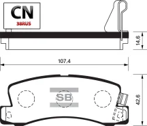 ������� �������� ������ Sangsin Brake SP1208 SP1208 ����