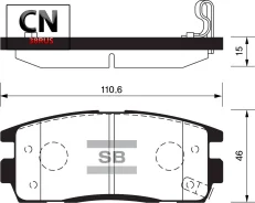 ������� �������� � SP1205SNS [96626075], Sangsin Brake SP1205 SP1205 ����