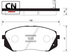 ������� �������� � SP1196SNS 1302 02, Sangsin Brake SP1196 SP1196 ����