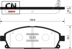 ������� ��������� Sangsin Brake SP1365 SP1365 ����