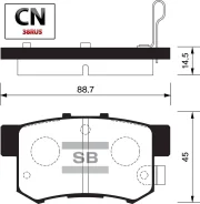 ������� �������� ������ Sangsin Brake SP1368 SP1368 ����