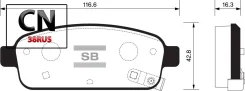 ������� ��������� �������� Sangsin Brake SP1363 SP1363 ����