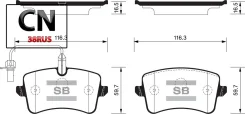������� ���������, ������ Sangsin Brake SP2317 SP2317 ����
