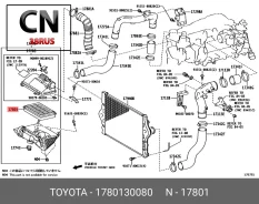 ������ ��������� Toyota 1780130080 1780130080 ����