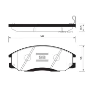 ������� ��������� Hyundai H-1/Santa FE/Trajet/Ssangyong Rexton 01- �������� SP1115 Sangsin Brake SP1115 SP1115 ����