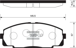 ������� ��������� ��������, �������� Sangsin Brake SP2077 SP2077 ����