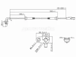 ������ ABS Renault Logan 14-22 / Sandero 14-22 (�����/ ������) SAT ST-31-0097, ������ ������ ST310097 ����