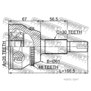 ���� �������� 26x61x30 | ����� ����/��� | Febest 0110GGL15A48 0110GGL15A48 ����