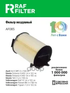 ������ ��������� Skoda Octavia 2, Volkswagen Golf 6, Volkswagen, Jetta 6, Jetta 6 RAF Filter ���. AF085 AF085 ����