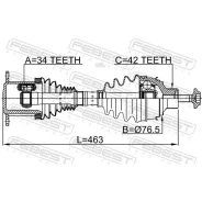 ������ �������� �����/������ 463X42 Febest 17148WF 17148WF ����