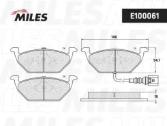 ������� ��������� �������� (� ��������) (����� Semi-Metallic) AUDI A3 03/VW G4/G5/Skoda Octavia 1.4/1.6/1.9D (TRW GDB1658) E100061 E100061 ����