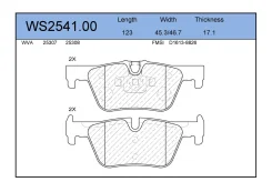 ������� ��������� �������� ������ ��� BMW 3, BMW 1, BMW 4 ���� Jeenice WS2541.00 WS254100 ����