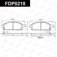 ��������� ������� �������� ����� Ceramic Infiniti Q45 4.1L 1996.07-2001.01 FDP0218 ����