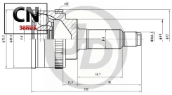 ���� ������� ABS SU017A43 JD JCT0041A JCT0041A ����