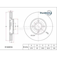 ���� ��������� (�����) Ford EcoSport 14-23 SAT ST-2026104 ST2026104 ����