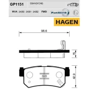 ������� ��������� Ssangyong Rexton 02/Kyron 05/Actyon 05 ������ Sangsin Brake GP1151 GP1151 ����