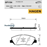 ������� ��������� Hyundai Santa FE (CM)/(SM) 05-/KIA Sorento (XM) 09- �������� Sangsin Brake GP1194 GP1194 ����
