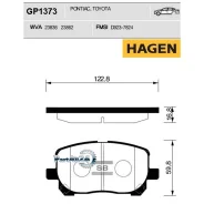 ������� ��������� Toyota Avensis Verso 2.0/2.0D 01- �������� Sangsin Brake GP1373 GP1373 ����