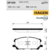 ������� ��������� Lexus RX300/RX330/RX350 0308/RX400H 0509 �������� Sangsin Brake GP1456 GP1456 ����