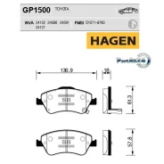 ������� ��������� Toyota Auris 1.33-2.2 07- (��������������) �������� Sangsin Brake GP1500 GP1500 ����