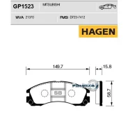 ������� ��������� Mitsubishi Outlander 03/Pajero 9000/00 �������� Sangsin Brake GP1523 GP1523 ����