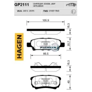 ������� ��������� Mitsubishi Lancer IX 03Outlander 0308 ������ Sangsin Brake GP2111 GP2111 ����