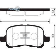 ������� ��������� Toyota Corolla 1.4/1.6 97-02 �������� Sangsin Brake SP1270 SP1270 ����
