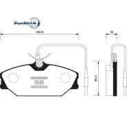 ������� ��������� Renault Megane I/Megane Scenic 97/Laguna 9301 �������� Sangsin Brake SP1483 SP1483 ����