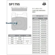 ������� ��������� Mercedes W202/203 AMG/210/140 ������ Sangsin Brake SP1795 SP1795 ����
