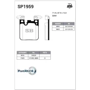 ������� ��������� BMW F20/21/30/35/80/31 (�� �����. �������) ������ Sangsin Brake SP1959 SP1959 ����