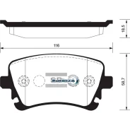 ������� ��������� AUDI A4/A6/A8/VW Multivan/T5/Phaeton ������ Sangsin Brake SP2112R SP2112R ����