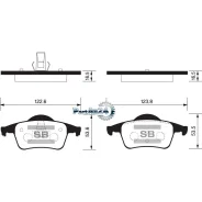 ������� ��������� Volvo S60 00-/S80 98-06/V70 97-/XC70 97- ������ Sangsin Brake SP2123 SP2123 ����