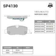 ������� ��������� Mercedes-BENZ VITO (447) 14- ������ Sangsin Brake SP4130 SP4130 ����