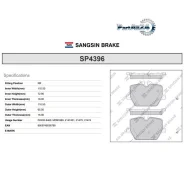 ������� ��������� (�����) BMW 3-Series 18-22 Sangsin Brake SP4396, ������ SP4396 ����