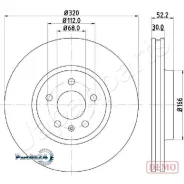 ���� ��������� AUDI A4 07-/A5 07-/Q5 08- �������� D 320��. Japanparts DI0917C DI0917C ����