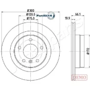 ���� ��������� BMW 1 E81/E87/3 E90/91 1.6-3.0 05- ������ ����. D 300��. Japanparts DP0101C DP0101C ����